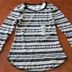 Fair Isle Waffle Pajama Shirt